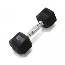 Rubberhex 10lb dumbbell